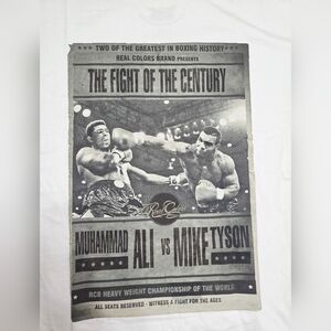 Mike Tyson Vs Muhammad ALI Graphic White T-Shirt By Real Colors